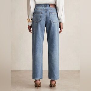 Reiss selin light blue straight leg jeans size 27